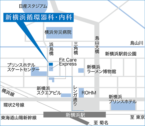 新横浜循環器科・内科MAP